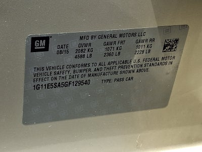 2016 Chevrolet Malibu Limited LTZ