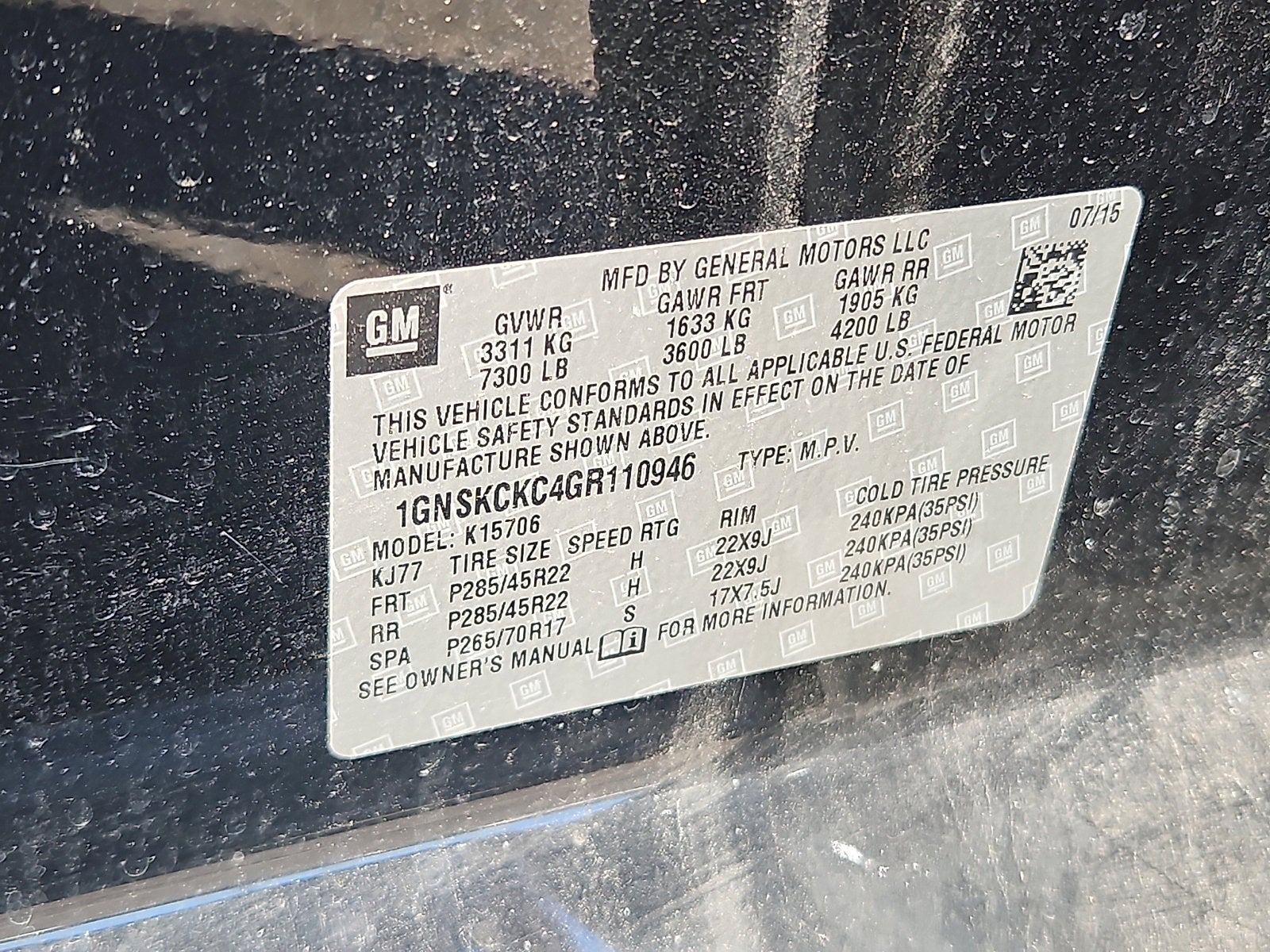 2016 Chevrolet Tahoe LTZ