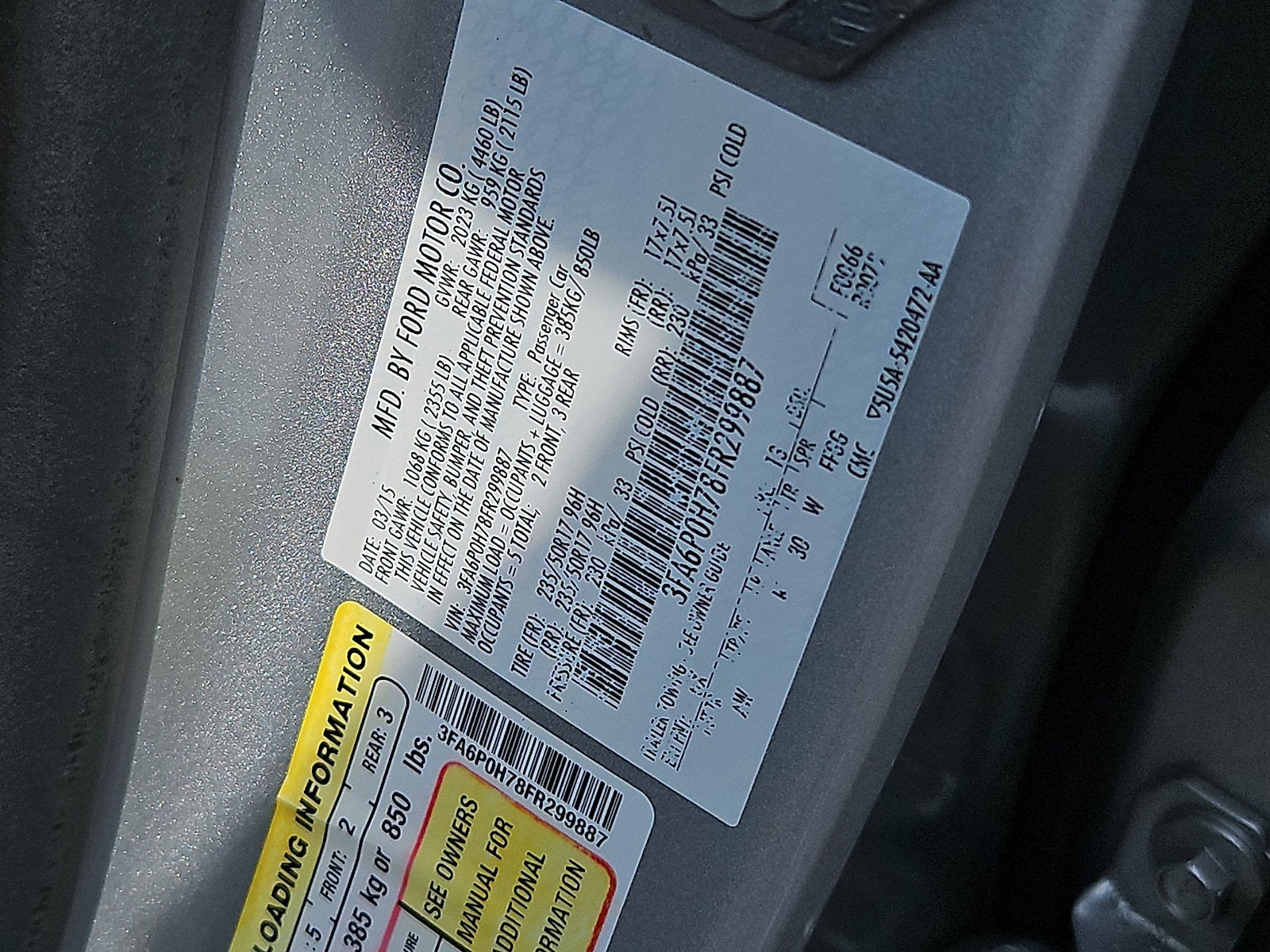 2015 Ford Fusion SE