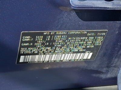 2021 Subaru Outback Touring XT