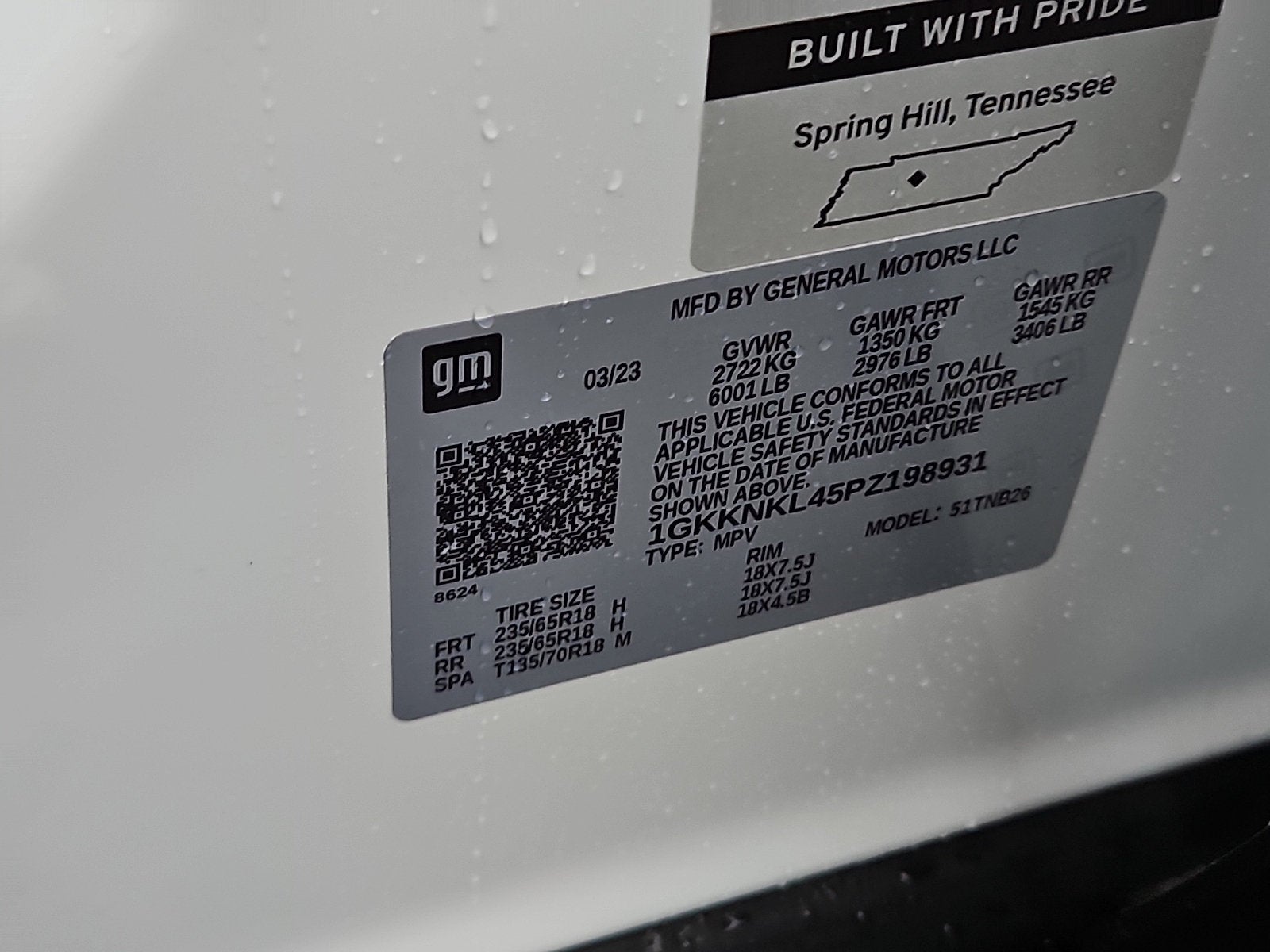 2023 GMC Acadia SLE