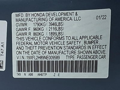 2022 Honda Civic Hatchback Sport CVT