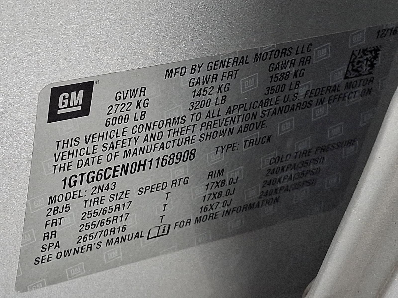 2017 GMC Canyon Crew Cab Short Box 4-Wheel Drive SLE