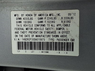 2013 Honda Accord Sedan LX CVT