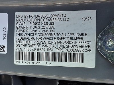 2024 Honda Accord Hybrid Touring Sedan