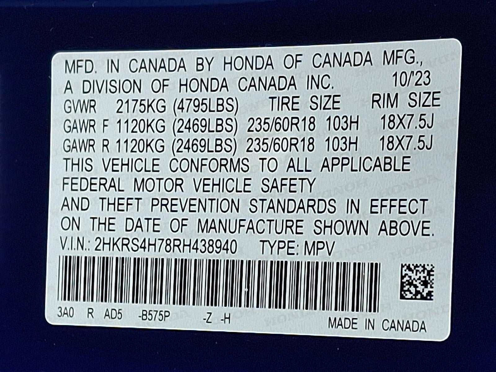 2024 Honda CR-V EX-L AWD