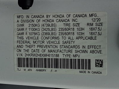 2021 Honda CR-V EX-L AWD