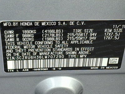 2020 Honda HR-V LX AWD CVT