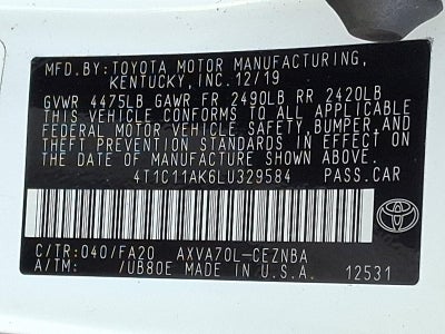 2020 Toyota Camry LE Auto (Natl)