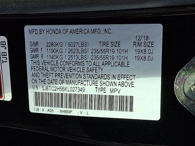 2019 Acura RDX AWD w/Technology Pkg