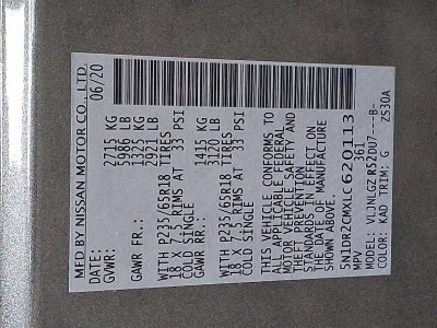 2020 Nissan Pathfinder 4x4 SL