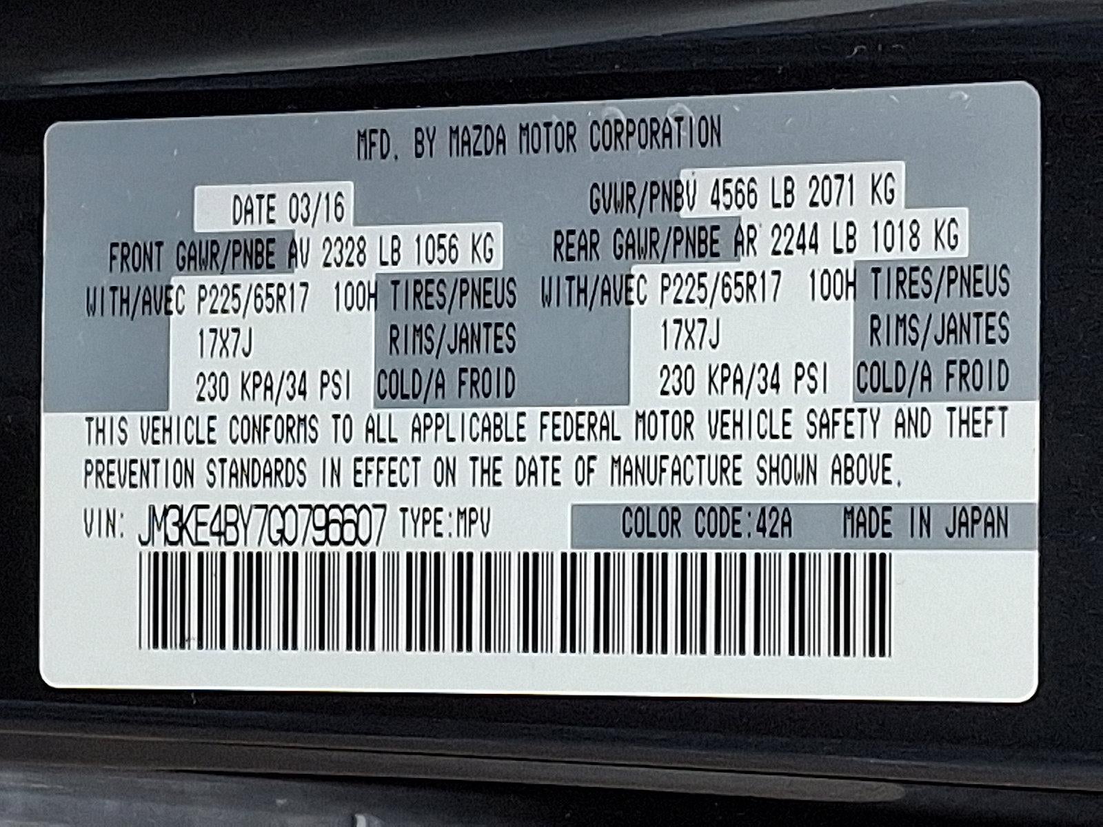 2016 Mazda Mazda CX-5 2016.5 AWD 4dr Auto Sport