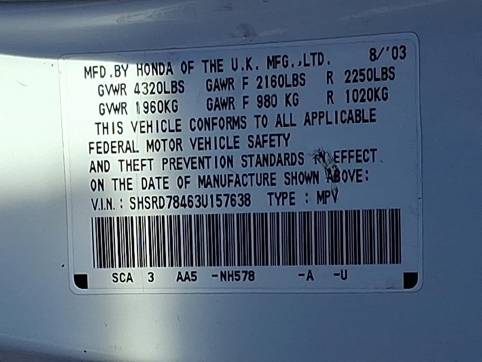 2003 Honda CR-V LX