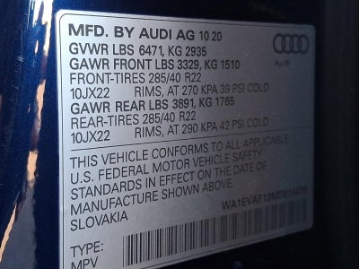 2021 Audi Q8 Premium Plus 55 TFSI quattro