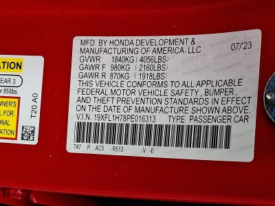 2023 Honda Civic Hatchback EX-L CVT