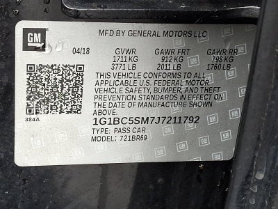 2018 Chevrolet Cruze Sedan LS (Automatic)