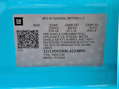 2020 Chevrolet Sonic Hatch LT Auto