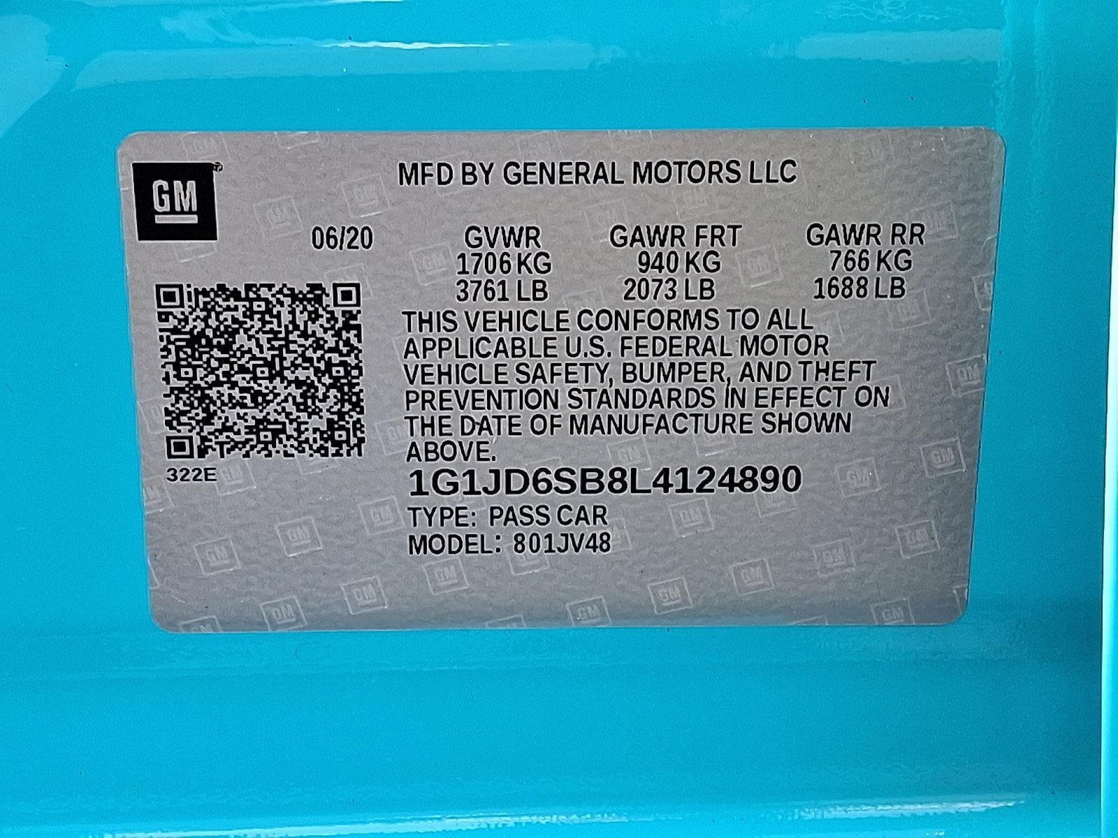 2020 Chevrolet Sonic Hatch LT Auto