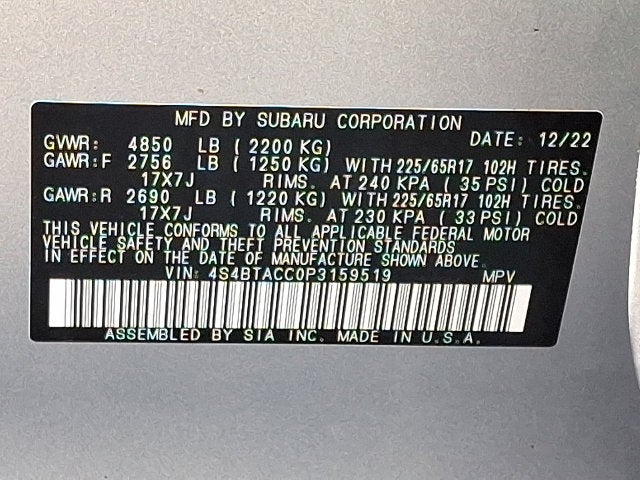 2023 Subaru Outback Premium CVT