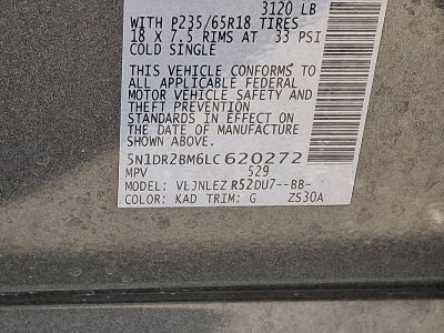 2020 Nissan Pathfinder 4x4 SV