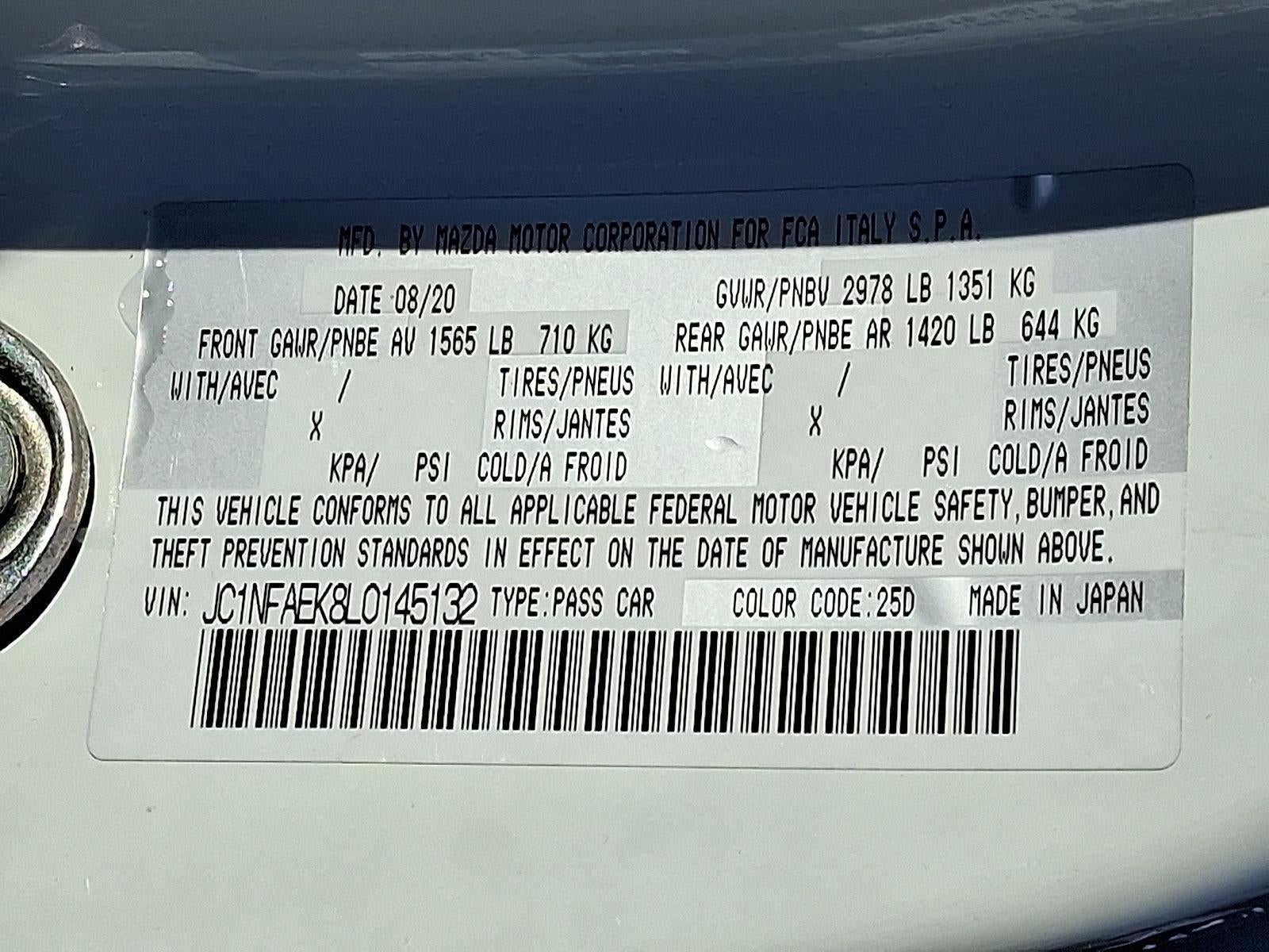 2020 FIAT 124 Spider Abarth Convertible