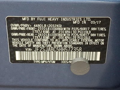 2017 Subaru Forester 2.5i CVT