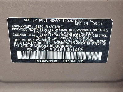 2015 Subaru Forester 2.5i Premium CVT