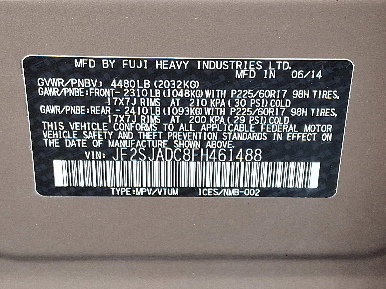 2015 Subaru Forester 2.5i Premium CVT