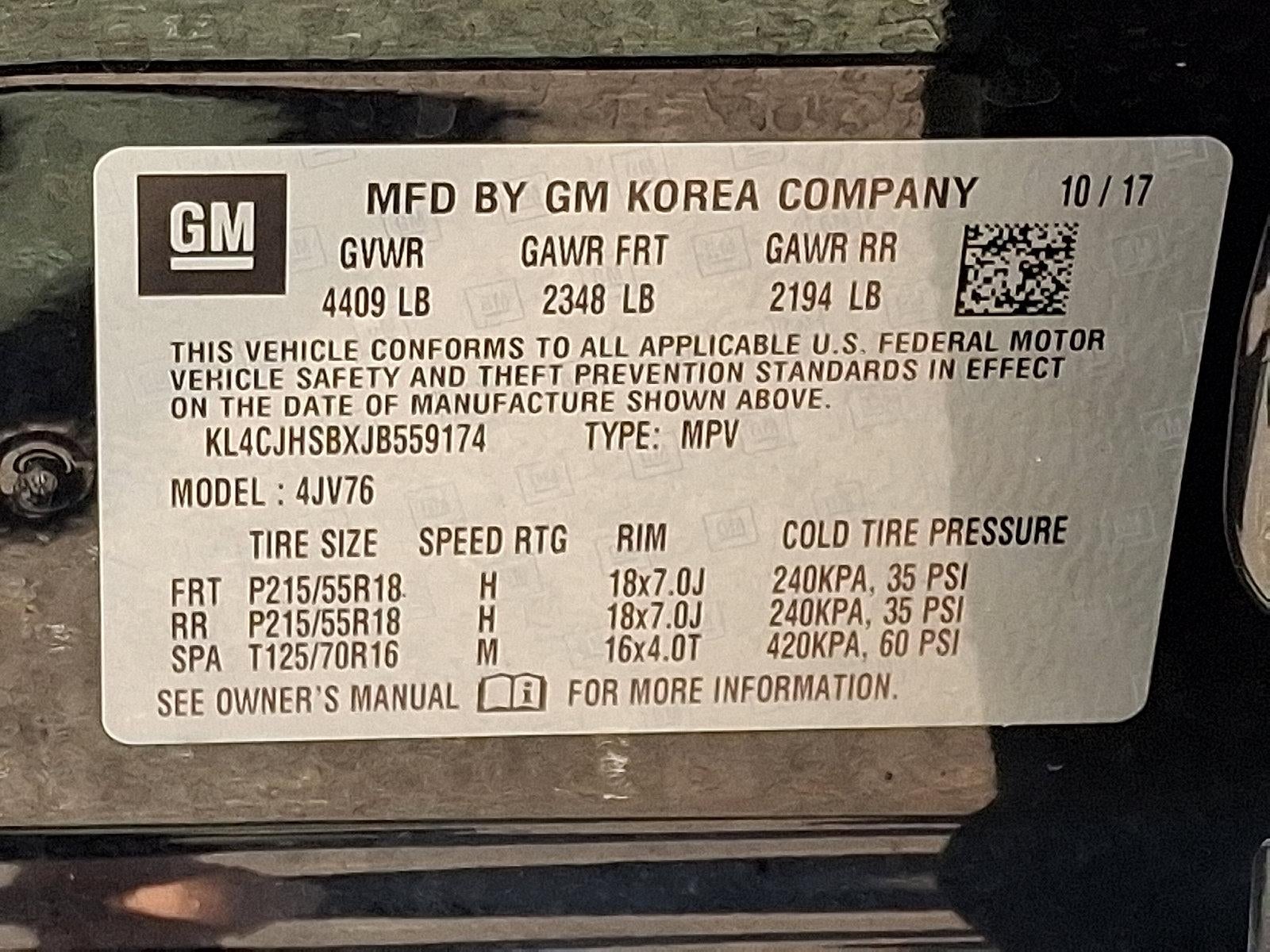 2018 Buick Encore Premium AWD