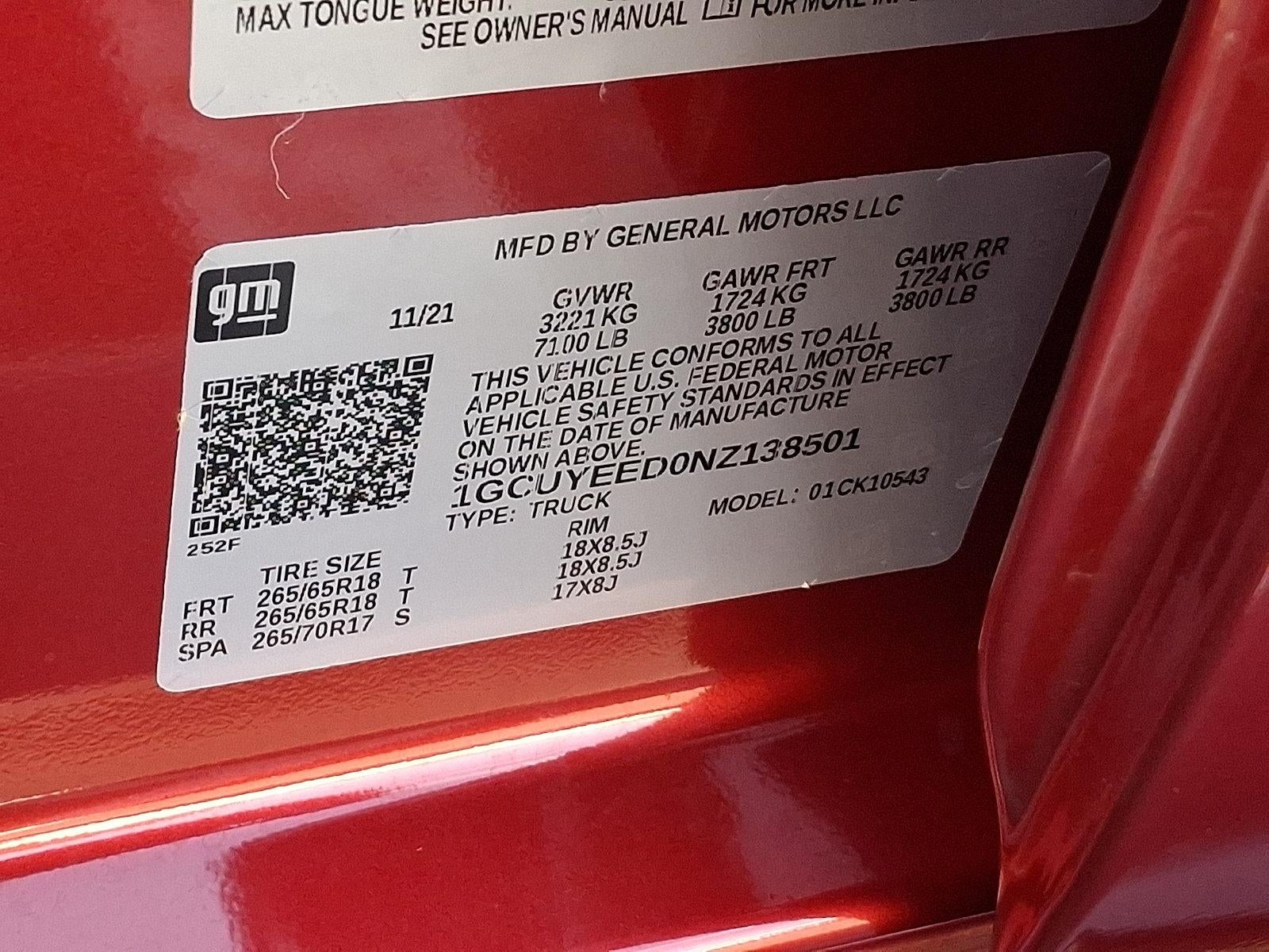 2022 Chevrolet Silverado 1500 LTD Crew Cab Short Box 4-Wheel Drive RST