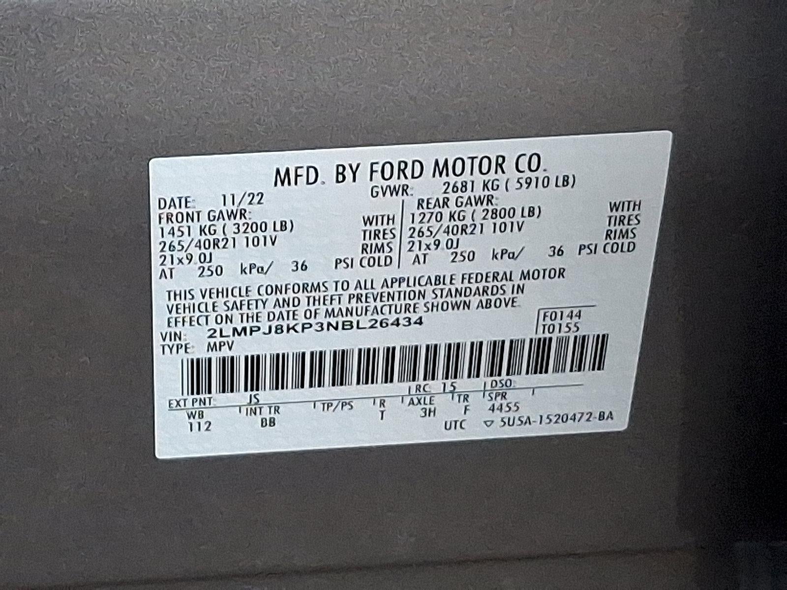 2022 Lincoln Nautilus Reserve AWD