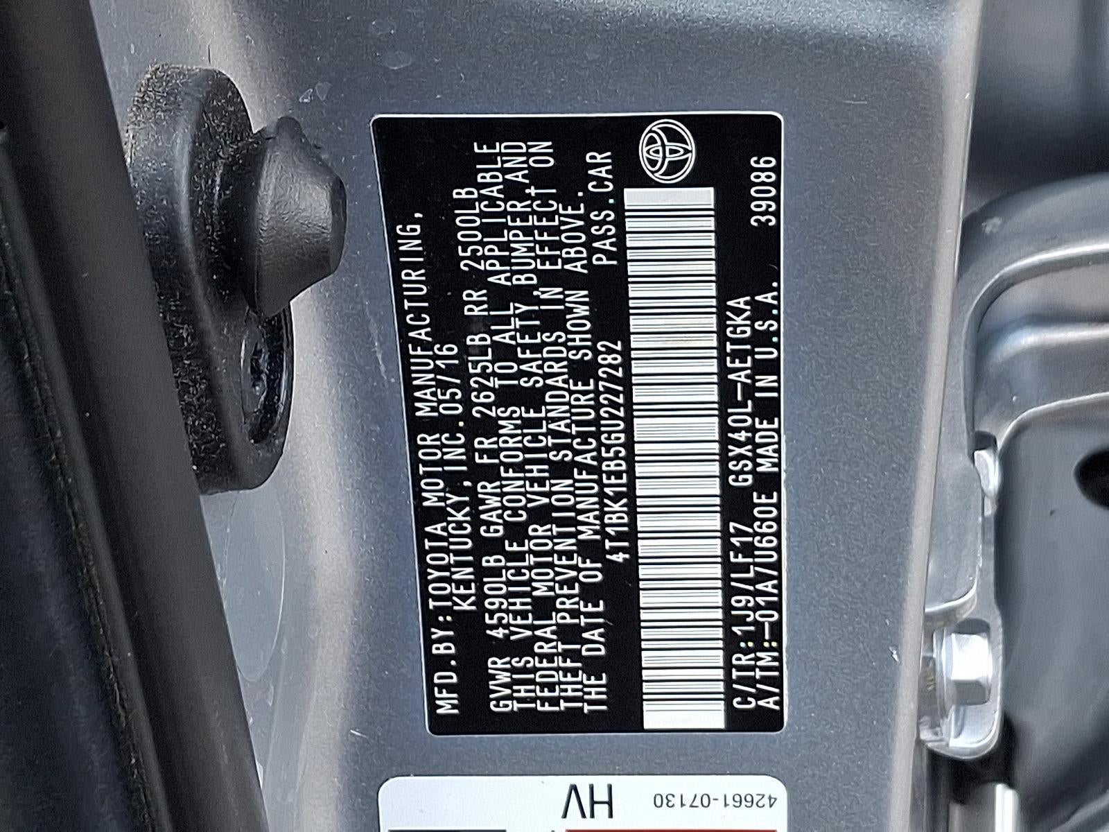 2016 Toyota Avalon 4dr Sdn XLE Premium (Natl)