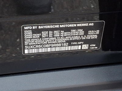 2023 BMW X5 xDrive40i Sports Activity Vehicle