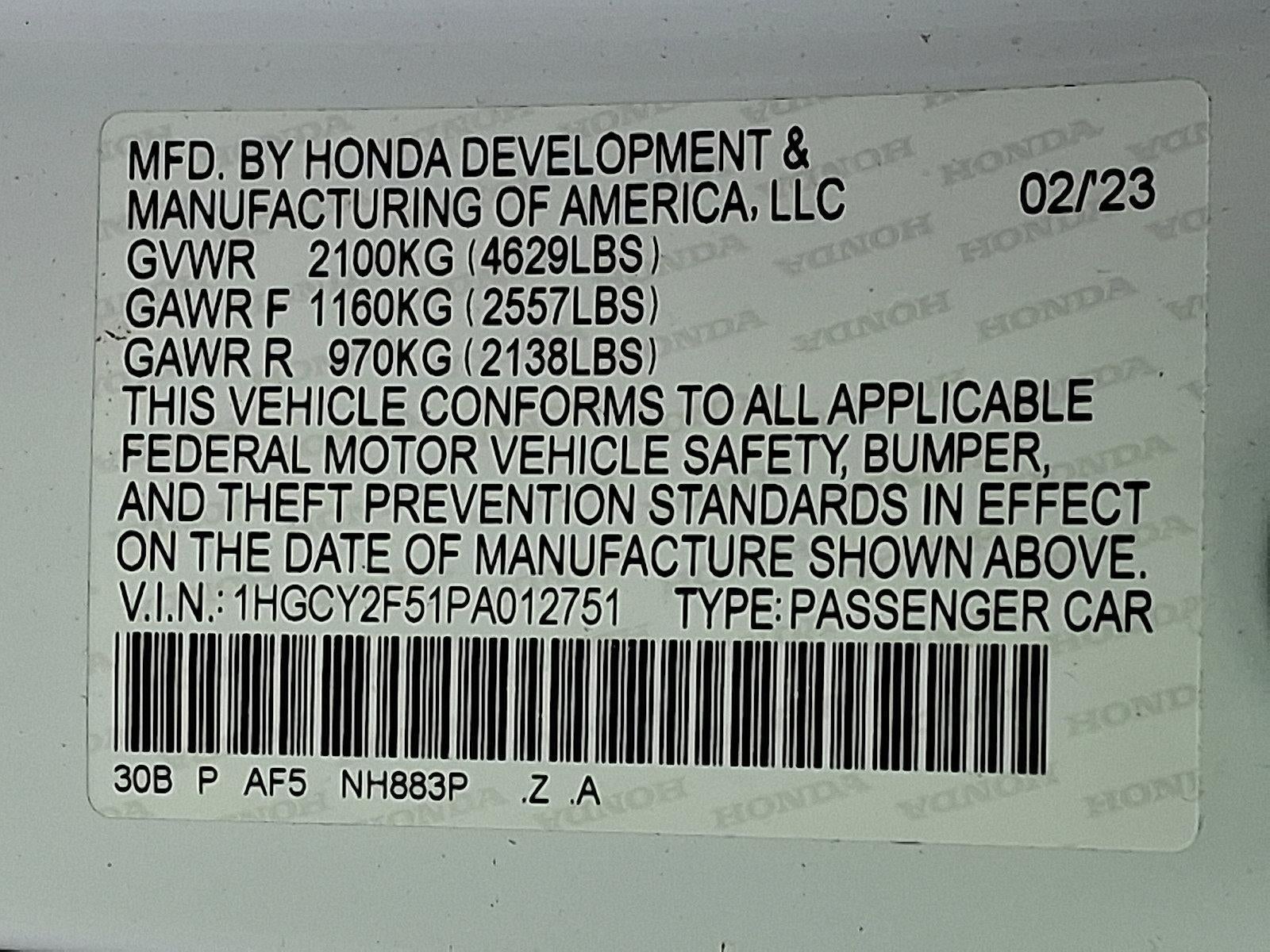 2023 Honda Accord Hybrid Sport Sedan