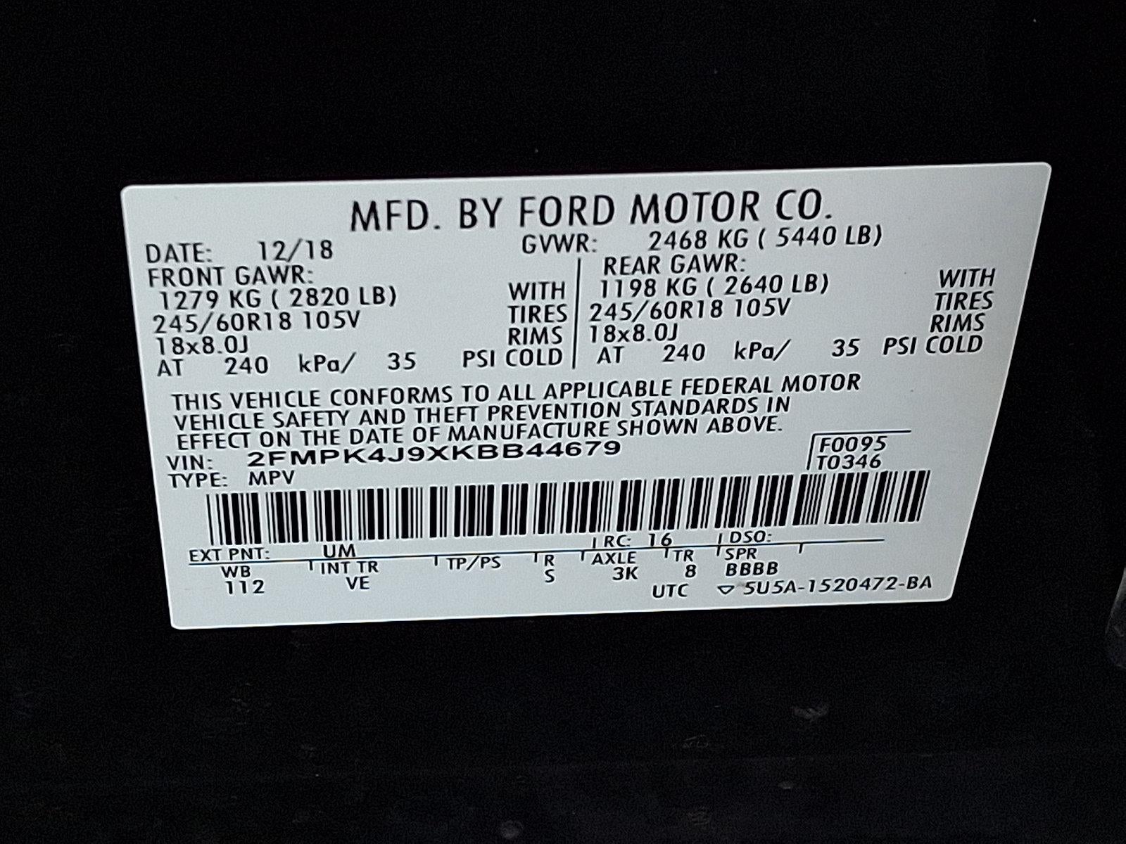 2019 Ford Edge SEL AWD