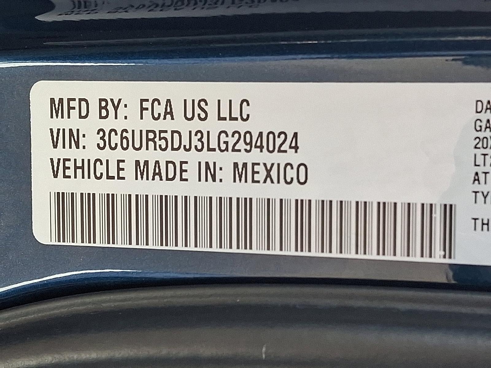 2020 RAM 2500 Big Horn 4x4 Crew Cab 6'4" Box