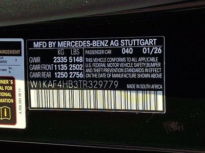 2026 Mercedes-Benz C-Class C 300 4MATIC® Sedan