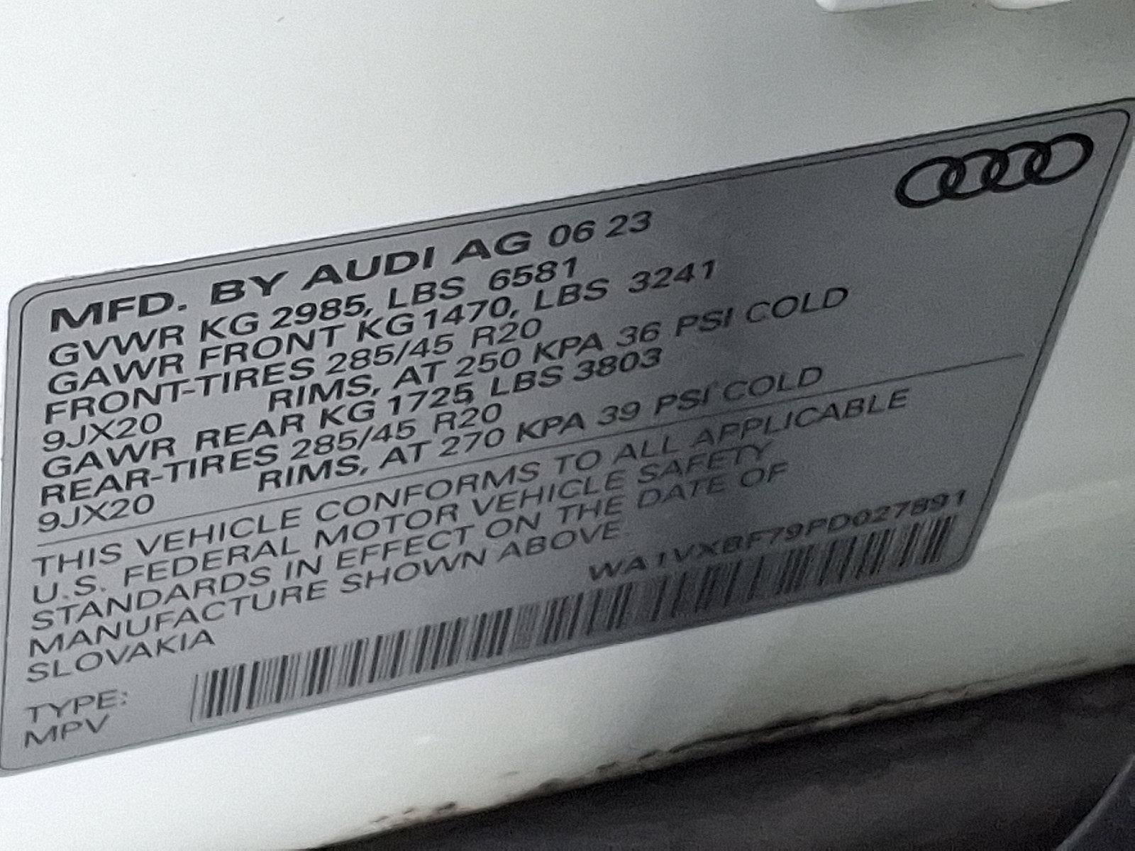 2023 Audi Q7 Prestige 55 TFSI quattro