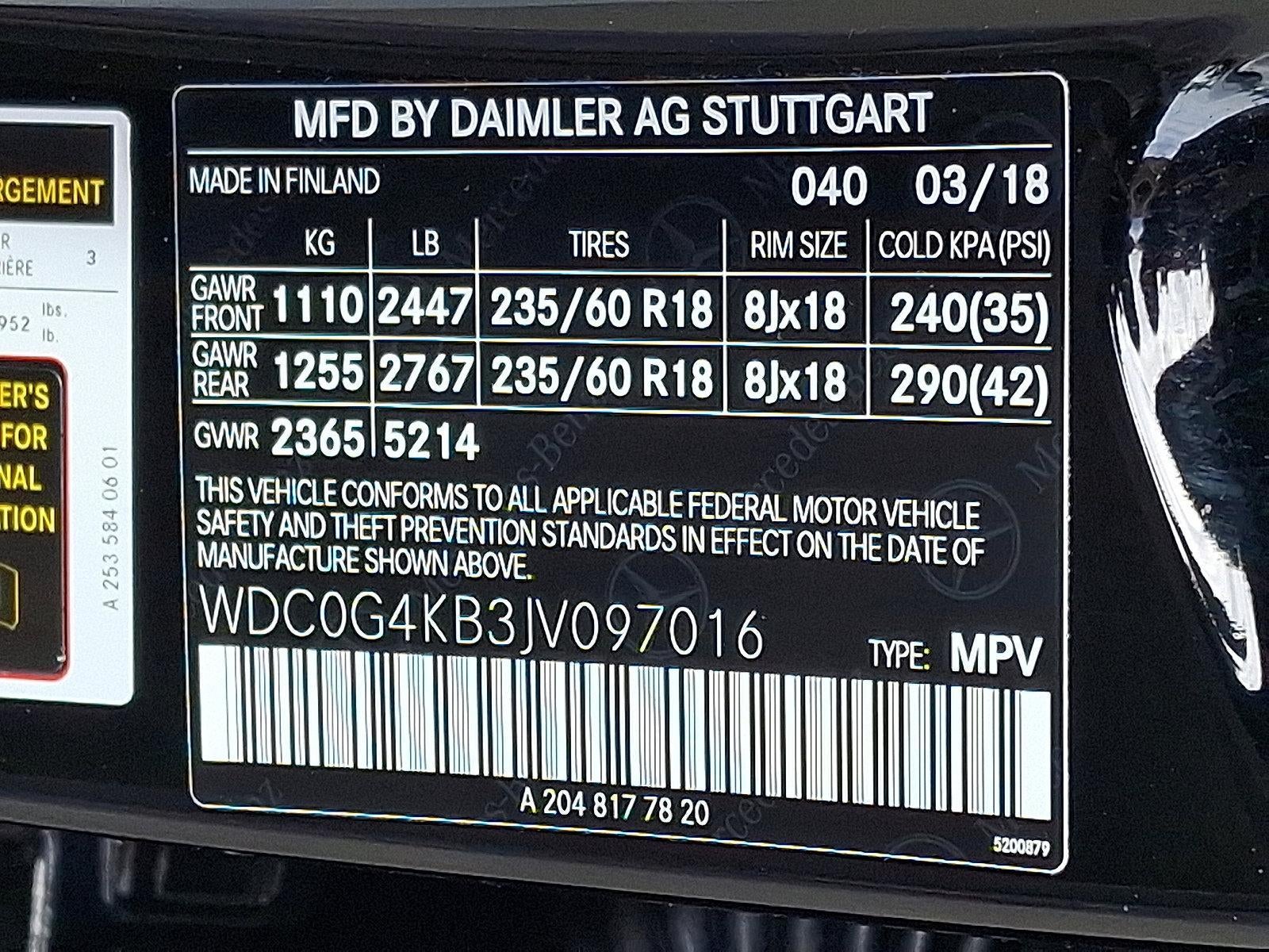 2018 Mercedes-Benz GLC GLC 300 4MATIC® SUV