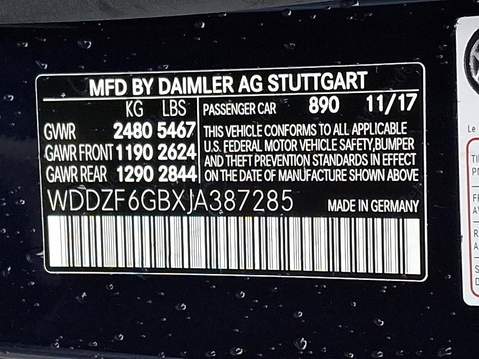 2018 Mercedes-Benz E-Class E 400 4MATIC® Sedan