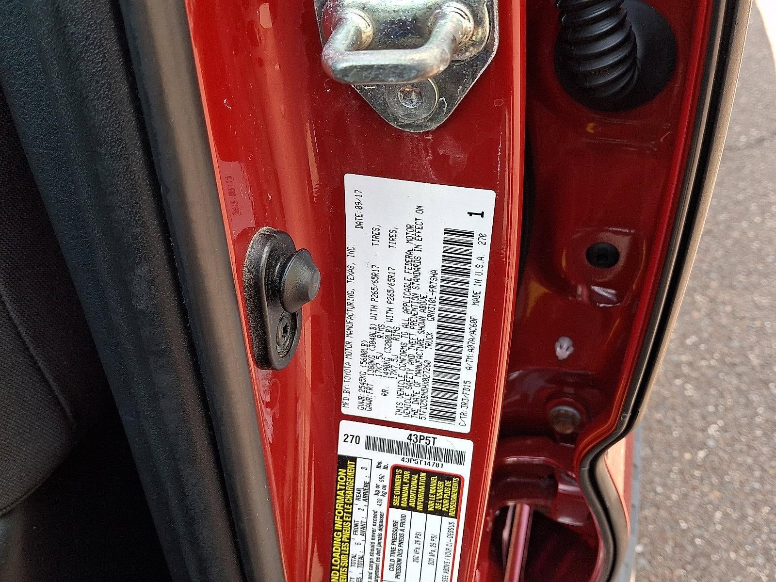 2017 Toyota Tacoma TRD Sport Double Cab 6' Bed V6 4x4 AT (Natl)