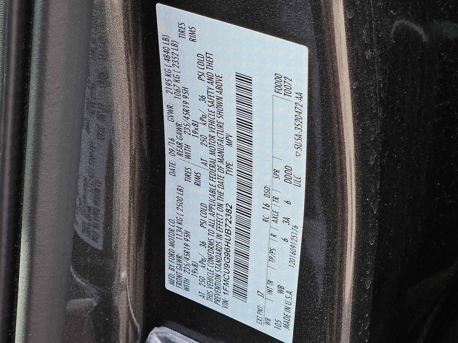 2017 Ford Escape SE 4WD