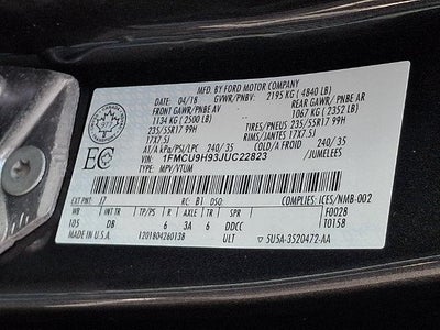 2018 Ford Escape SEL 4WD