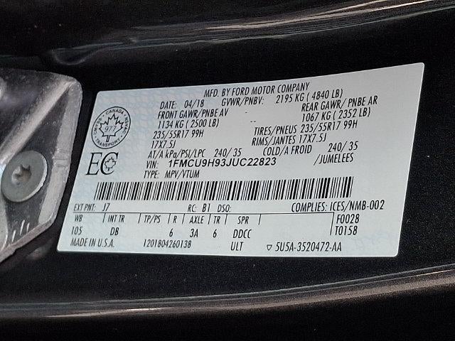 2018 Ford Escape SEL 4WD