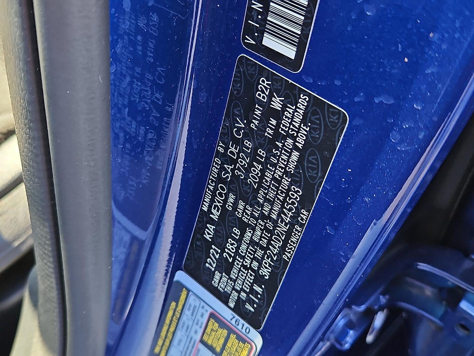 2022 Kia Forte LXS IVT