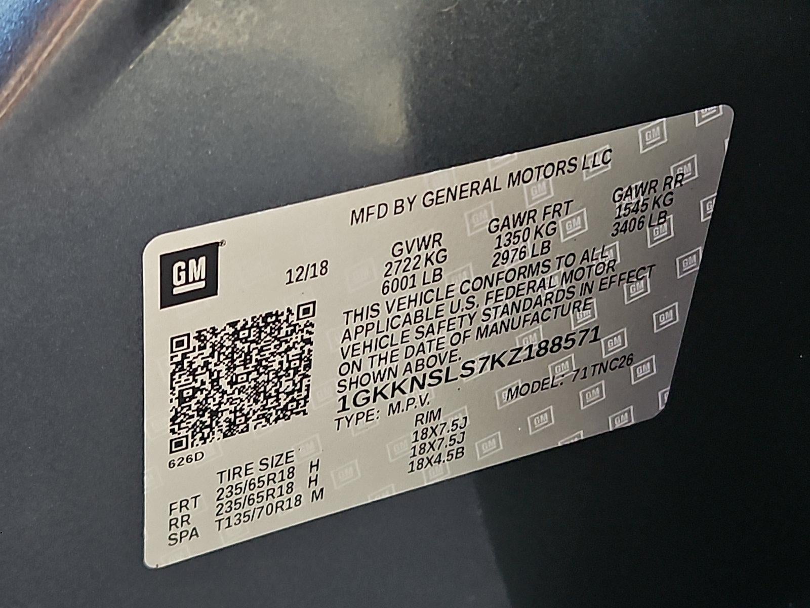 2019 GMC Acadia AWD SLE-2