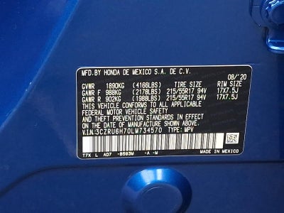 2020 Honda HR-V EX-L AWD CVT