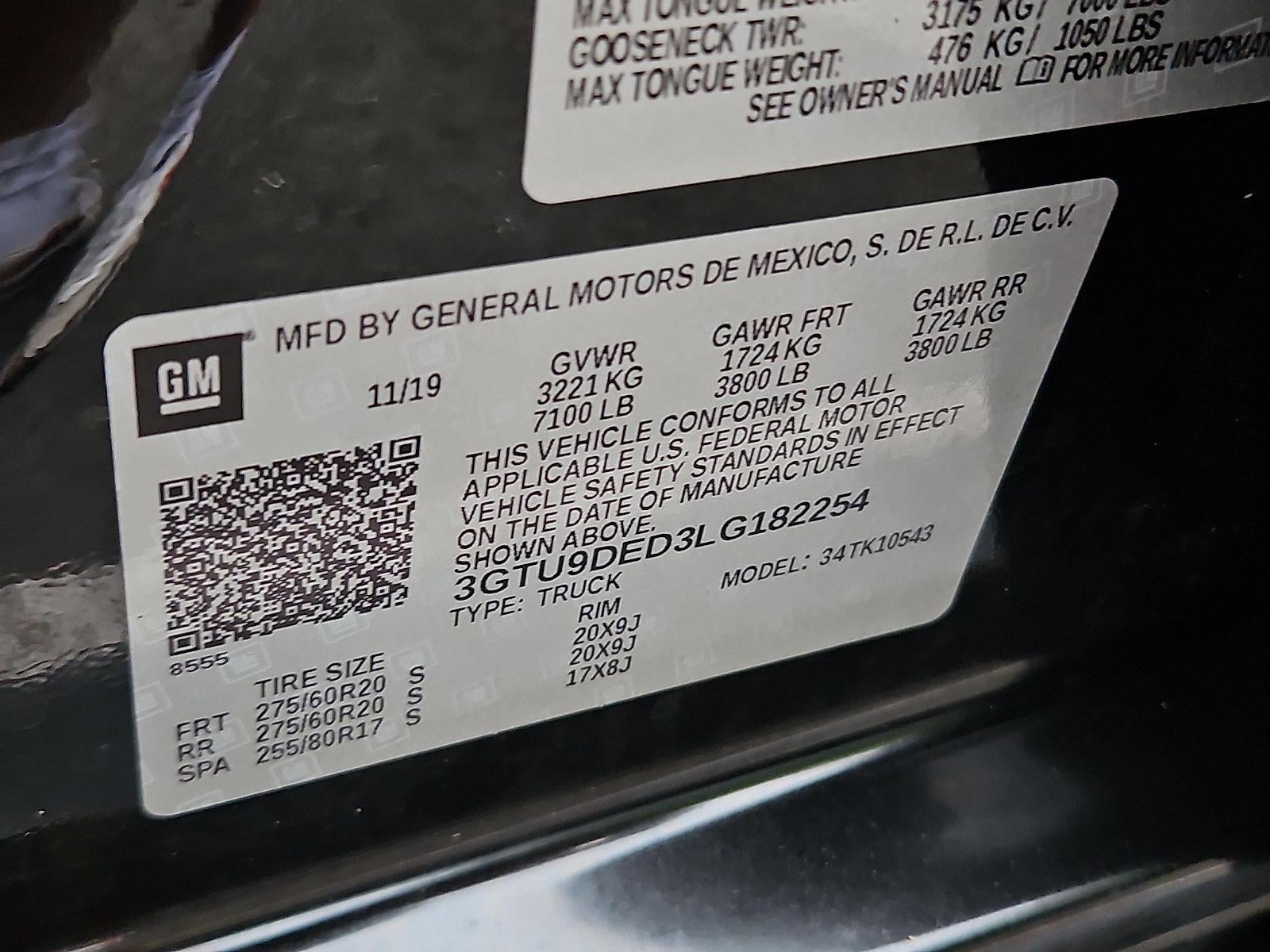 2020 GMC Sierra 1500 Crew Cab Short Box 4-Wheel Drive SLT