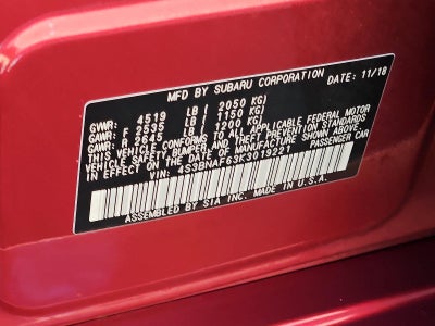2019 Subaru Legacy 2.5i Premium