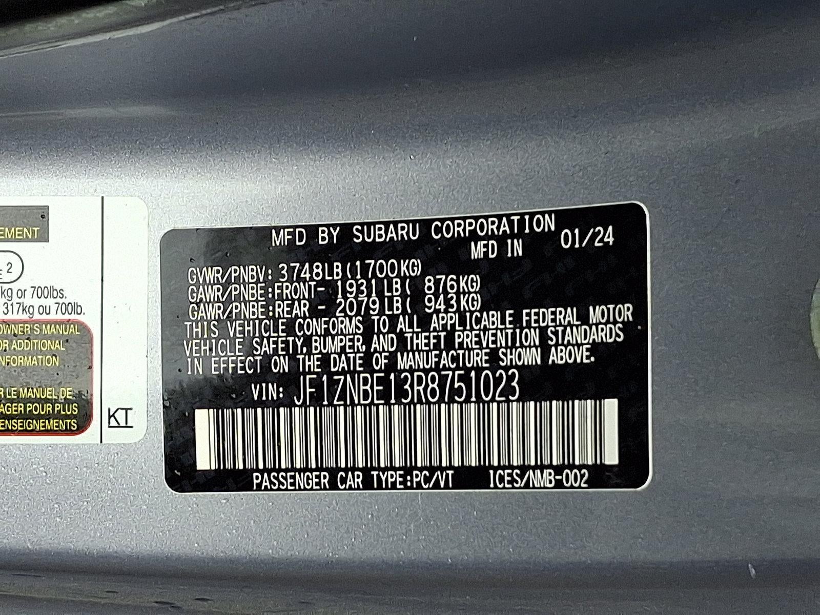 2024 Toyota GR86 Premium Auto (Natl)